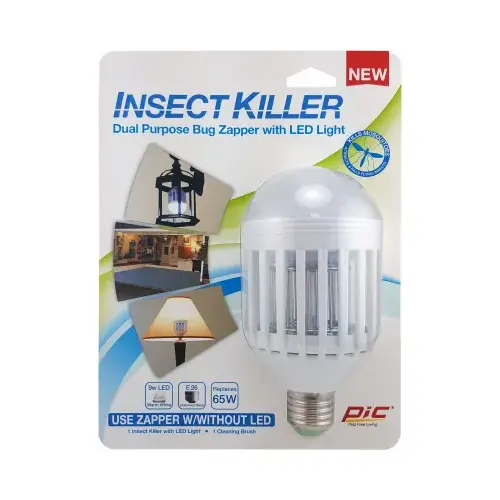 Insect Killer Bulb, 120 V, 65 W, LED Lamp, Ivory Insect Killer Bulb, 120 V, 65 W, LED Lamp, Ivory
