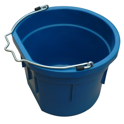 QINGDAO HUATIAN HAND TRUCK MR8QP/FSB-TEAL Utility Bucket, Flat Sided, Teal Resin, 8-Qts.