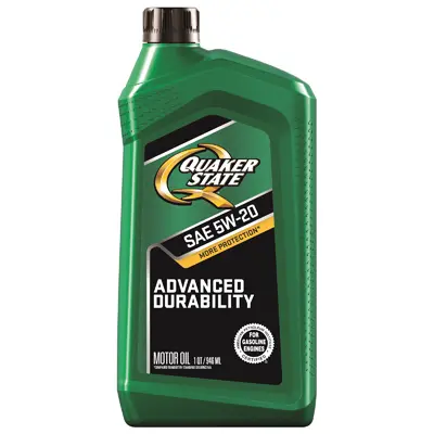 QUAKER STATE Advanced Durability Motor Oil 5W-20 1 qt Bottle - pack of 6 550035082-XCP6