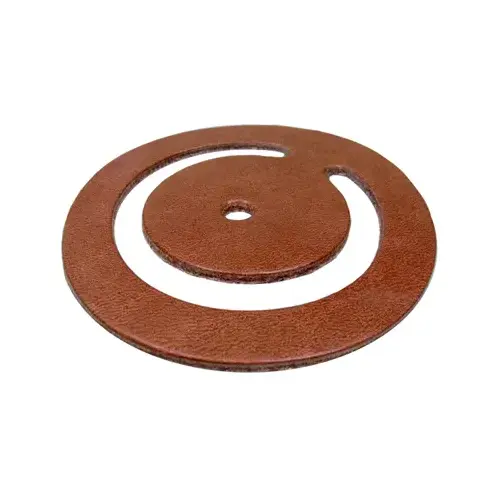 Pitcher Pump Flat Leather, 3-1/2 x 1-7/8-In.