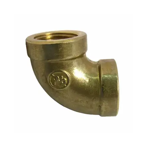 Pipe Fitting, 90-Degree Elbow, Lead-Free Brass, 1/2 FIP x 1/2-In. FIP Pipe Fitting, 90-Degree Elbow, Lead-Free Brass, 1/2 FIP x 1/2-In. FIP