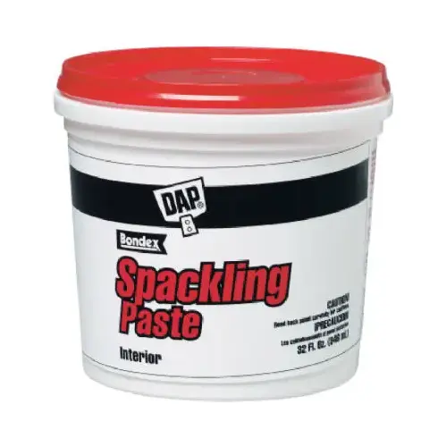 Spackling Putty, Pre-Mixed, 1-Qt. White Spackling Putty, Pre-Mixed, 1-Qt. White