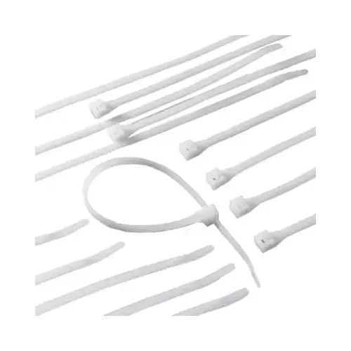 Cable Tie, Double-Lock Locking, 6/6 Nylon, Natural - pack of 100 Cable Tie, Double-Lock Locking, 6/6 Nylon, Natural - pack of 100
