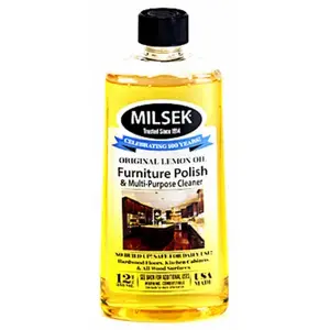 MILSEK FURNITURE POLISH CO. LM-6 Furniture Polish & Multi-Purpose Cleaner, Lemon Oil, 12-oz.