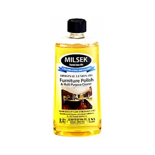 Furniture Polish & Multi-Purpose Cleaner, Lemon Oil, 12-oz.