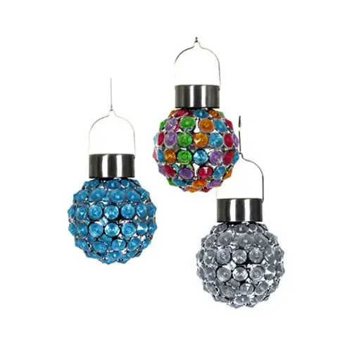 Solar Hanging Ball Light, Acrylic, Assorted Colors Solar Hanging Ball Light, Acrylic, Assorted Colors