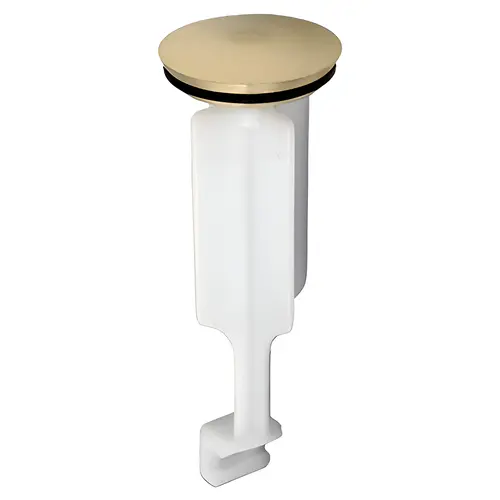 Bathroom Pop-Up Drain Stopper, Polished Brass, 3-23/32 x 1-1/4-In. Bathroom Pop-Up Drain Stopper, Polished Brass, 3-23/32 x 1-1/4-In.
