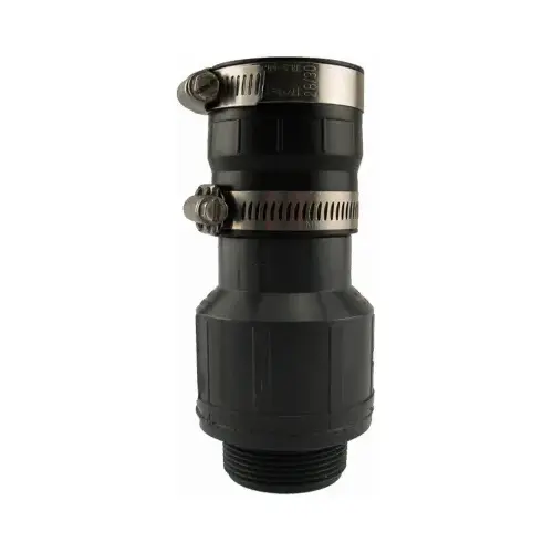 Inline Sump Check Valve With Boot, Plastic, 1-1/2-In. MPT Inline Sump Check Valve With Boot, Plastic, 1-1/2-In. MPT