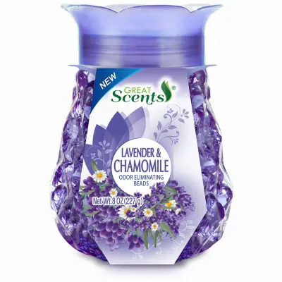 DELTA BRANDS INC. Odor Neutralizing Beads Refreshing Lavender & Chamomile 8-oz. 11265-12