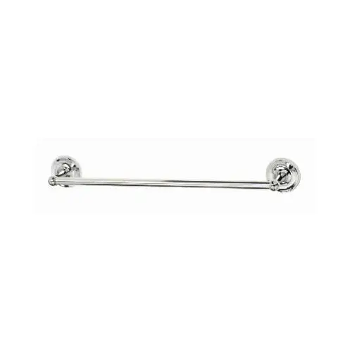 Rounded Towel Bar, Chrome, 24-In. Rounded Towel Bar, Chrome, 24-In.