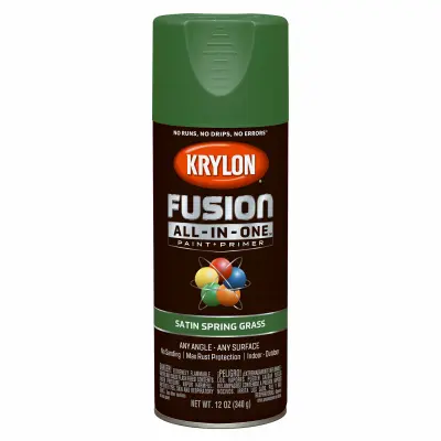 KRYLON DIVERSIFIED BRANDS Fusion All-In-One Spray Paint + Primer Satin Grass 12-oz. K02751007
