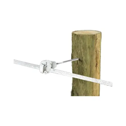 Ring Insulator 6-In. Extender for Wood Posts, White - pack of 10