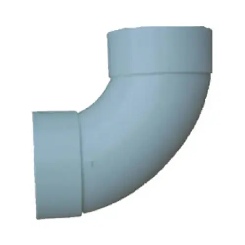 PVC Sewer & Drain Sanitary Long Turn Elbow, 90-Degree, 6-In. PVC Sewer & Drain Sanitary Long Turn Elbow, 90-Degree, 6-In.