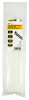 ECM INDUSTRIES LLC CT14-50100 Standard Duty Cable Tie, 14-In - pack of 100