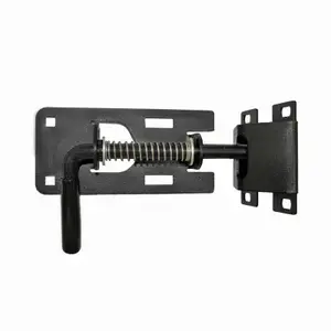 POWERFIELDS P-GLO8 Universal Gate Latch, Spring Action, Black