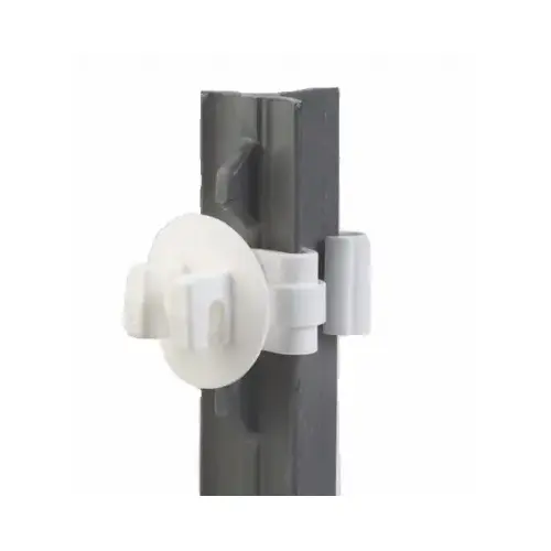 Snug T-Post 1-In. Insulator Extenders, White, 25-Pk. Snug T-Post 1-In. Insulator Extenders, White, 25-Pk.