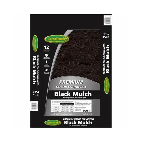 Colored Mulch, Black, 2-Cu. Ft. Colored Mulch, Black, 2-Cu. Ft.