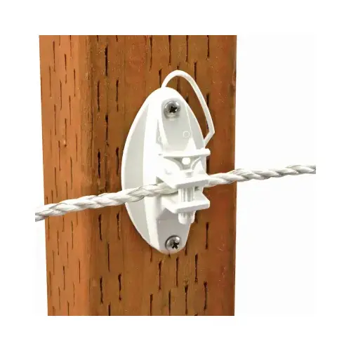 Wood Post Pin Lock Insulators, Heavy Duty, White - pack of 25 Wood Post Pin Lock Insulators, Heavy Duty, White - pack of 25