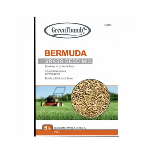 Grass Seed, Unhulled Bermuda, 5-Lbs., Covers 1,125 Sq. Ft.