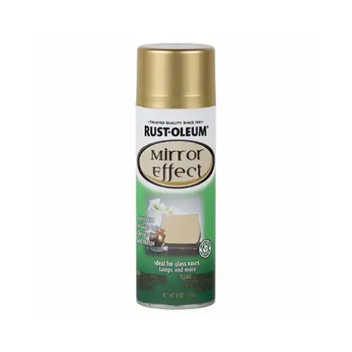 Mirror Effect Finish Spray, Gold, 6-oz. Mirror Effect Finish Spray, Gold, 6-oz.