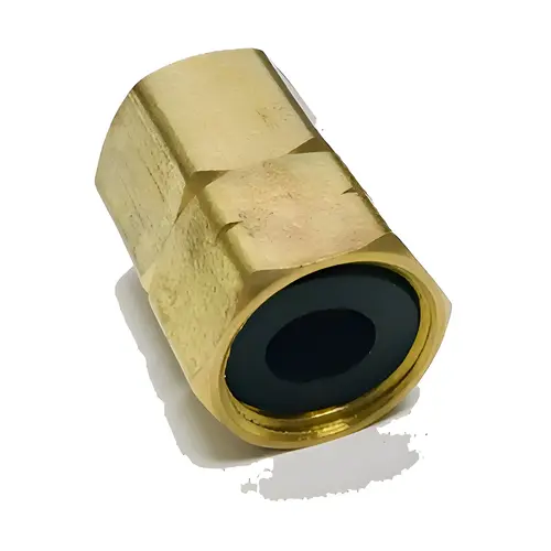 Compression Adapter, Brass, 3/8 x 3/8-In. Female Compression Adapter, Brass, 3/8 x 3/8-In. Female