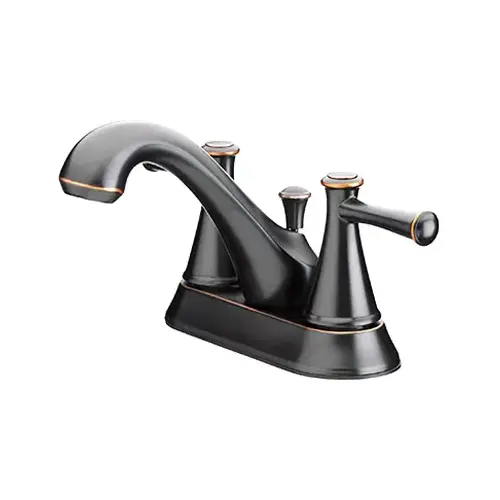 2 Lever Handle Bathroom Faucet, Brushed Bronze 2 Lever Handle Bathroom Faucet, Brushed Bronze
