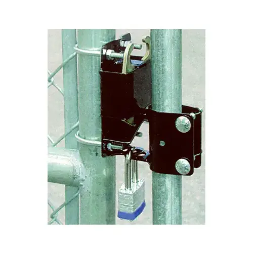 Gate Latch, 2-Way, Lockable, Black, For: 1-1/4 to 1-1/2 in OD Round Tube Gate Gate Latch, 2-Way, Lockable, Black, For: 1-1/4 to 1-1/2 in OD Round Tube Gate