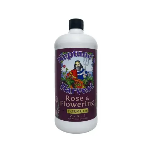 Organic Rose & Flowering Fertilizer, 1-Qt. Organic Rose & Flowering Fertilizer, 1-Qt.