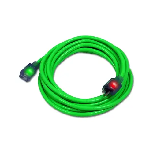 Extension Cord, Green, 12/3, 25-Ft.