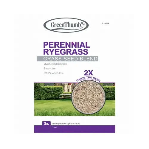 Perennial Ryegrass Seed Mix, 3-Lbs., Covers 420 Sq. Ft.