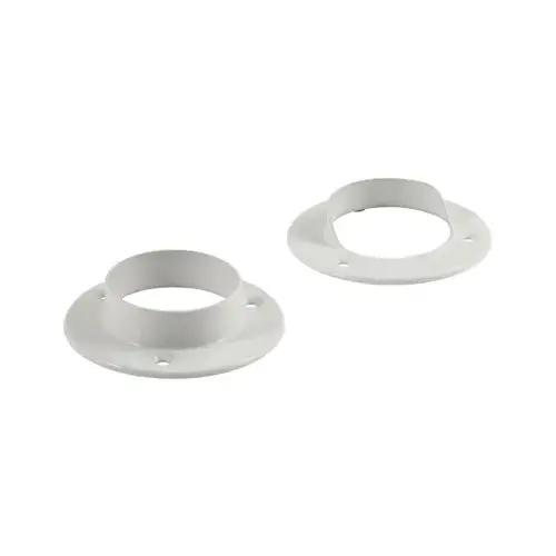 Closet Rod Pole Socket Set, White pair Closet Rod Pole Socket Set, White pair