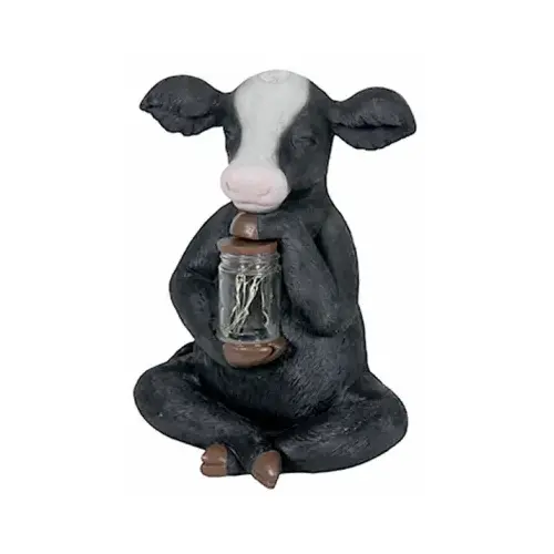 LED Solar Statue, Cow With Lighted Fireflies LED Solar Statue, Cow With Lighted Fireflies