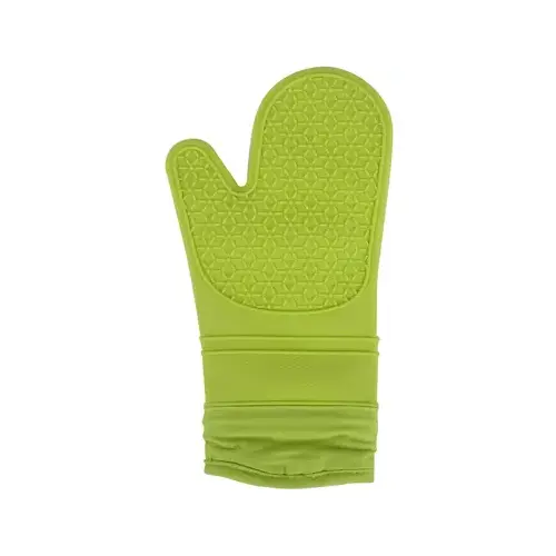 Oven Mitt, Silicone & Cotton, Lime Green Oven Mitt, Silicone & Cotton, Lime Green