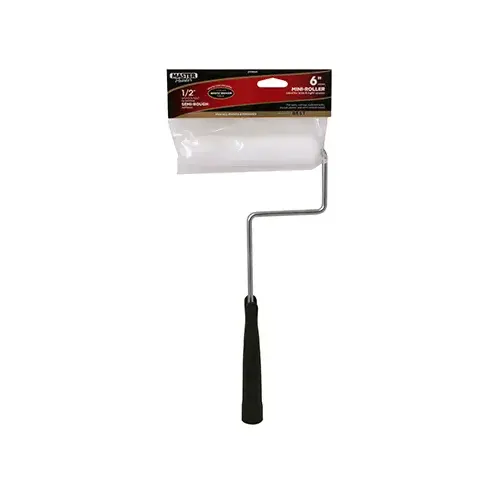 Mini Paint Roller Cover + Frame, Woven, 6.5 x 1/2-In. Mini Paint Roller Cover + Frame, Woven, 6.5 x 1/2-In.