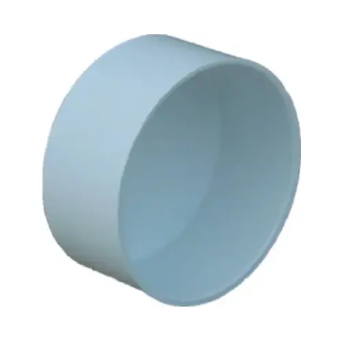 PVC Pipe Sewer & Drain Cap, 4-In.