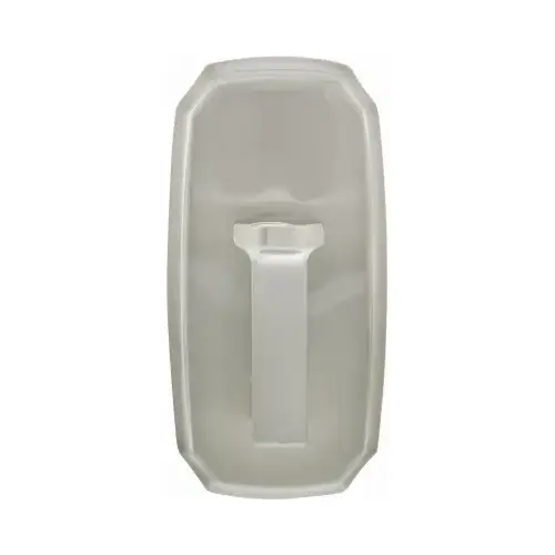 Small Decorative Hook, Scalloped, Satin Nickel, Holds 15-Lbs. Small Decorative Hook, Scalloped, Satin Nickel, Holds 15-Lbs.