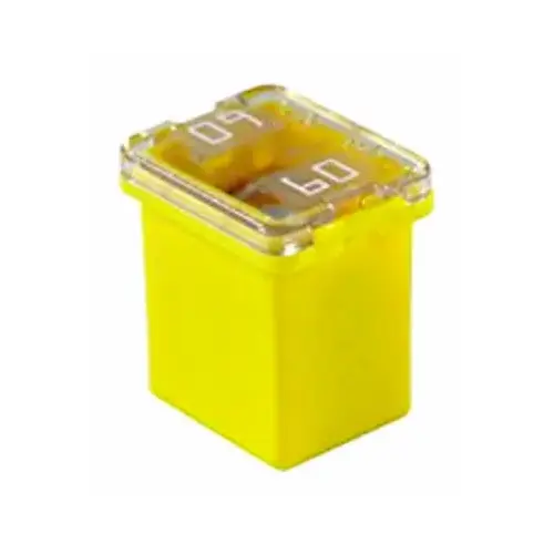 Female Maxi Fuse, Yellow, 60-Amp Female Maxi Fuse, Yellow, 60-Amp