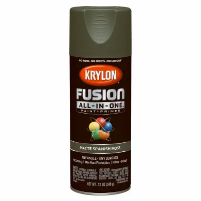 KRYLON DIVERSIFIED BRANDS Fusion All-In-One Spray Paint + Primer Matte Spanish Moss 12-oz. K02796007