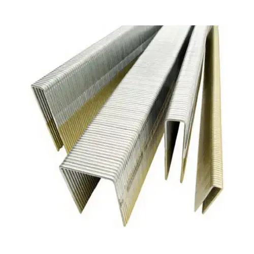Wire Staple, 7/16 in W Crown, 2 in L Leg, 16 Gauge, Bright Basic - pack of 10000 Wire Staple, 7/16 in W Crown, 2 in L Leg, 16 Gauge, Bright Basic - pack of 10000