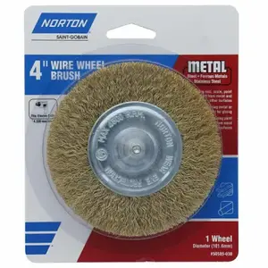 Norton 50585038 Coarse Wire Wheel, 4-In.