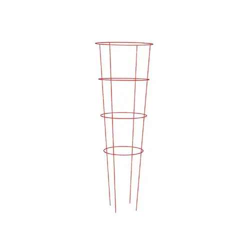 Tomato Cage, Heavy-Duty, Red, 54-In. - pack of 15