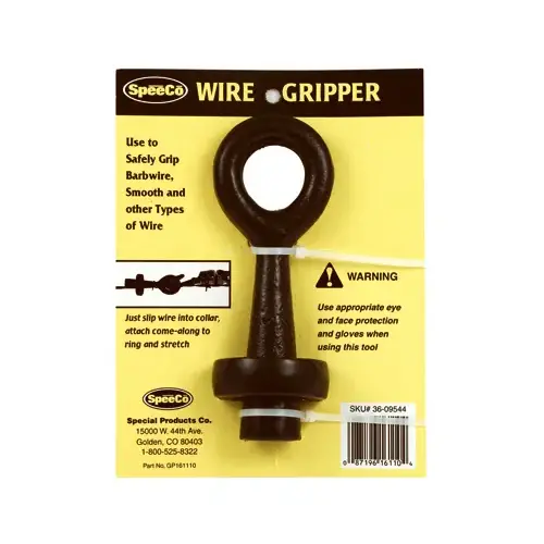 Wire Gripper, Black, For: Barbed Wire, Electric Fence, Small Cable and Smooth Wire