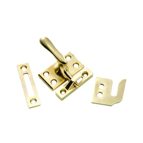 Casement Window Lock, Polished Brass