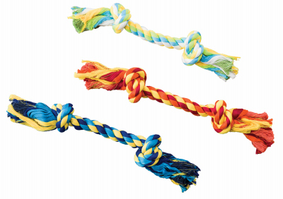 Ethical 54230 2-Knot 9" colored Dental Rope dog toy