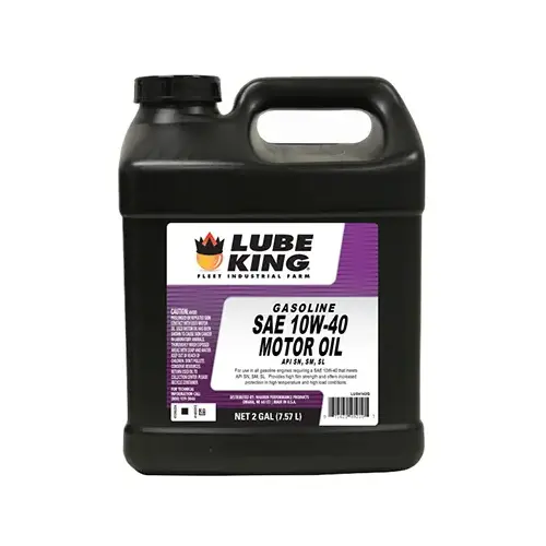 Gasoline Motor Oil, 10W-40, 2-Gallons Gasoline Motor Oil, 10W-40, 2-Gallons