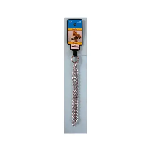 Dog Collar, Medium Weight Chain, Small, 16-In. Dog Collar, Medium Weight Chain, Small, 16-In.