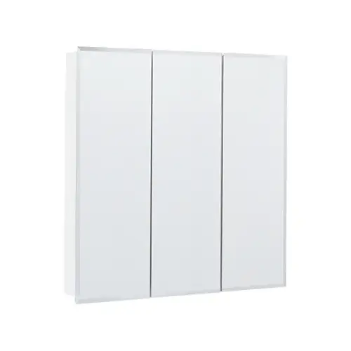 Medicine Cabinet, Surface Mount, Beveled Tri-View Mirror, 30W x 4.25D x 29.625H-In. Medicine Cabinet, Surface Mount, Beveled Tri-View Mirror, 30W x 4.25D x 29.625H-In.
