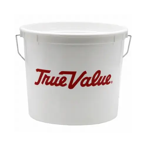 5-Qt. White Plastic Paint Pail 5-Qt. White Plastic Paint Pail