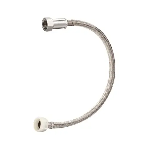 Stainless Steel Toilet Connector, 1/2 x 7/8 x 20-In. Stainless Steel Toilet Connector, 1/2 x 7/8 x 20-In.