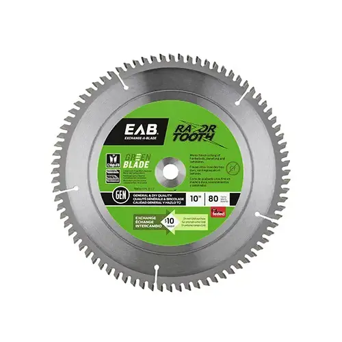 Circular Saw Blade, Ultra Fine, 80-Tooth x 10-In. Circular Saw Blade, Ultra Fine, 80-Tooth x 10-In.